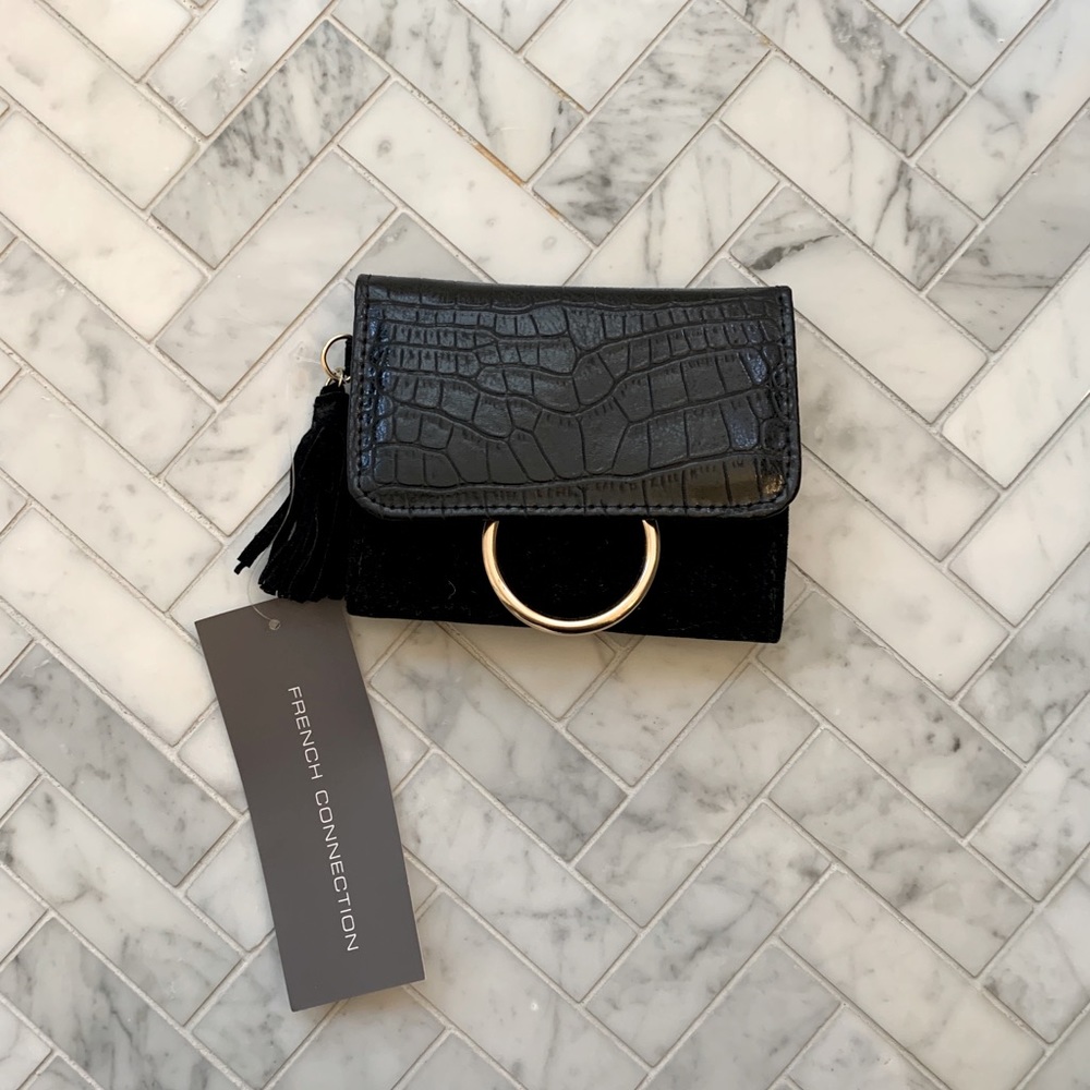 French Connection black wallet, NEW w/tags